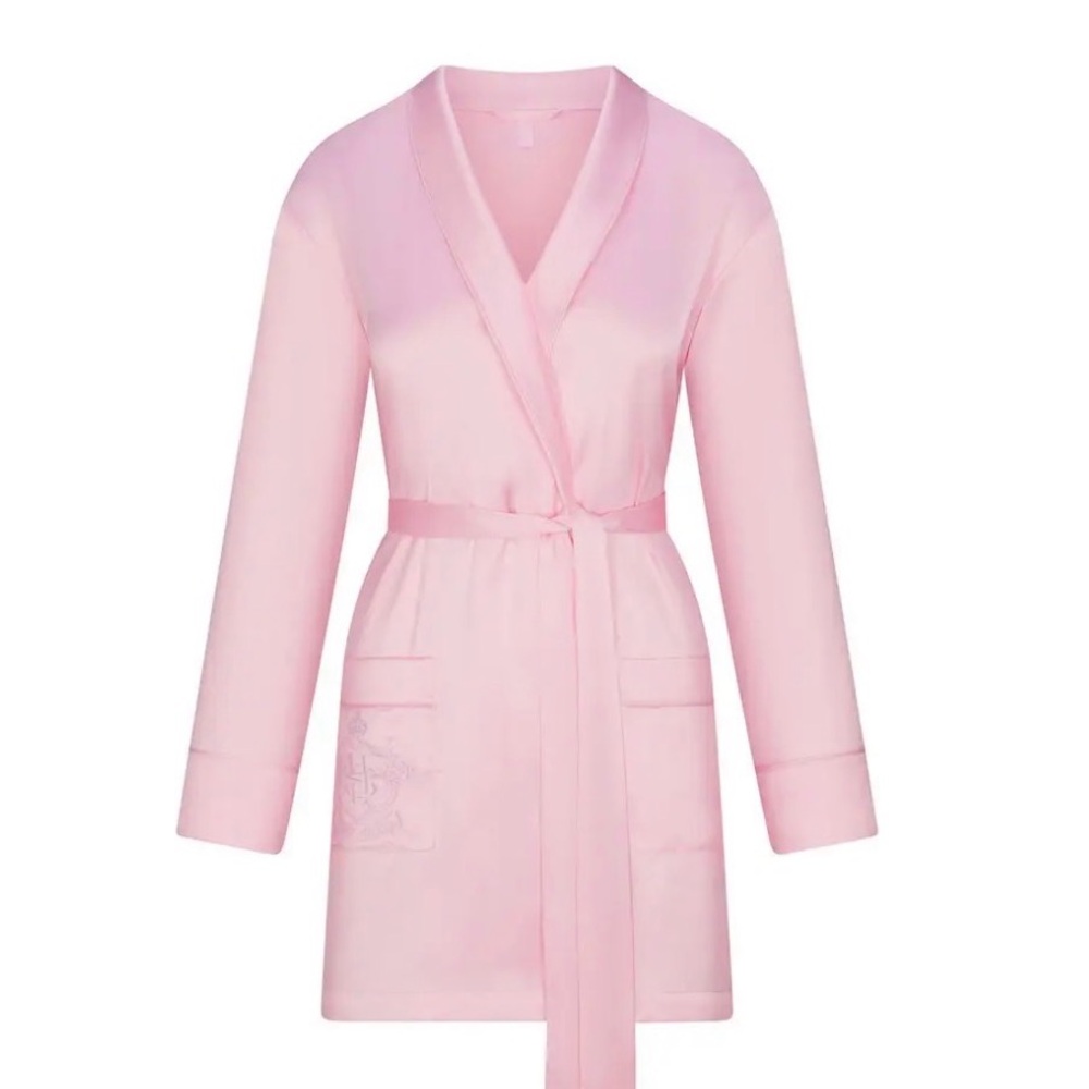 🌸 SKIMS Hotel Shine Robe | Baby Pink | XL 🌸 - Picture 4 of 9
